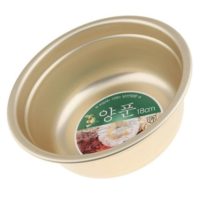 Recipiente para Mezclar de Aluminio Amarillo de Varios Tamaños para primera , Base Plana para Mayor Estabilidad Y Fácil Agarre - Recipientes para 16cm BLESIY Tazón de mezcla de aluminio