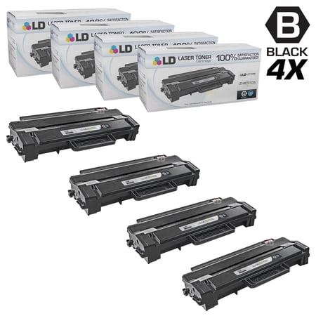 LD Compatible Replacements for Samsung MLT-D103L Set of 4 Black High Yield Laser Toner Cartridges for use in Samsung ML-2950ND  ML-2955DW  ML-2955ND  SCX-4729FD  and SCX-4729FW s