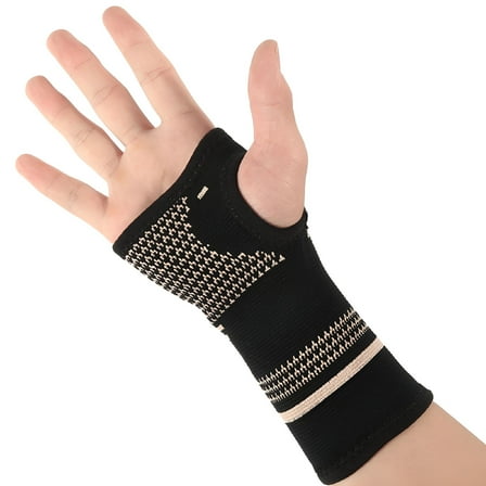 XIRQI Copper Infused Wrist Brace Support Sleeve Fit Durable Hand Splint Strap for Protecting Joint and Sprain Arthritis