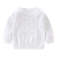 thumbnail image 5 of Ruyang Boys Girls Knit Sweater Loose Long Sleeve Pullover Breathable Casual Basic Tops Kids Crew Neck Fall Warm Outfits, 5 of 5