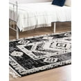 thumbnail image 4 of Unique Loom Cherokee Collection Area Rug - Boone (6' x 9' Rectangle Fossil Gray/Black), 4 of 13