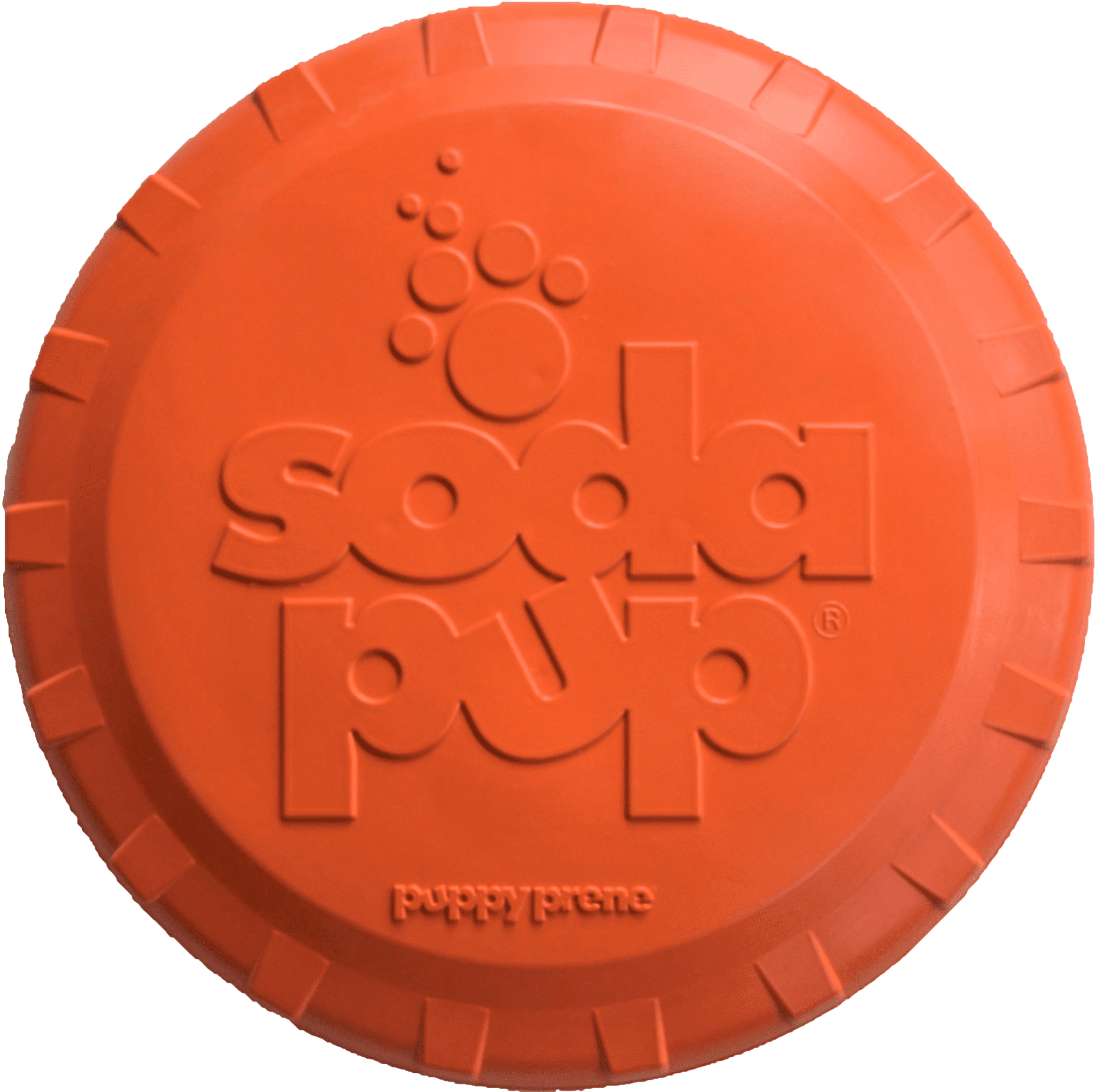 SodaPup Natural Rubber Bottle Top Flyer Dog Flying Disc Fetch Toy