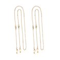 thumbnail image 2 of Stylish Eyeglass Chains Adjustable Universal Connectors 70x0.5cm Anti-Lost Chain Golden 2Pcs, 2 of 3