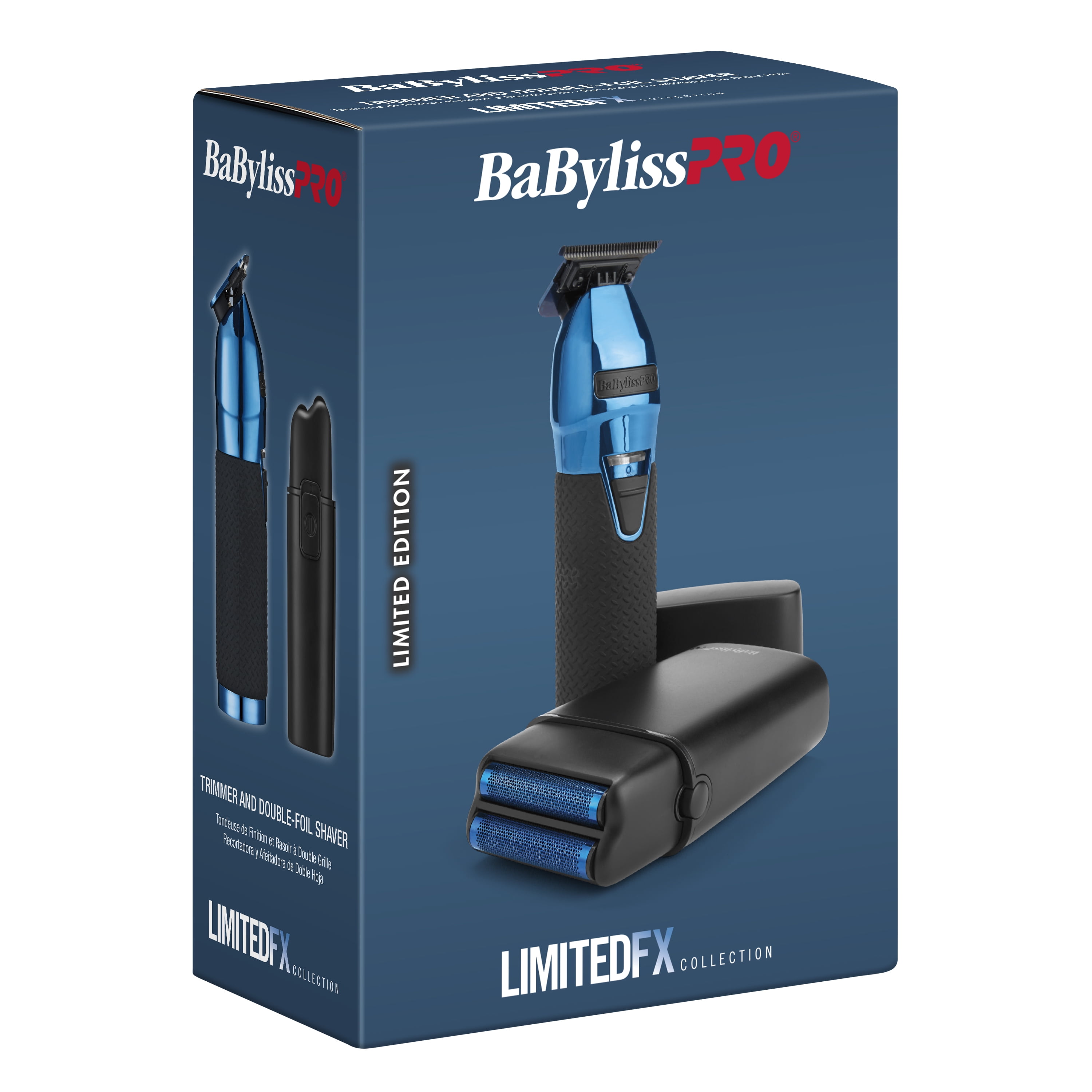 BaByliss PRO LimitedFX　Black & Blue バリカン BaBylissPRO, LimitedFX Trimmer & Shaver Prepack, FX707BL, Black +
