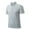 Gray, variant on Zylanna Men's Button Polo Shirts Tee, Solid Color Short Sleeve Turndown Collar Summer Casual Pullover for Men Black Size 2XL