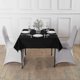 thumbnail image 5 of 1 PC Black Tablecloth for Wedding Party 90x90 Inch, 5 of 5
