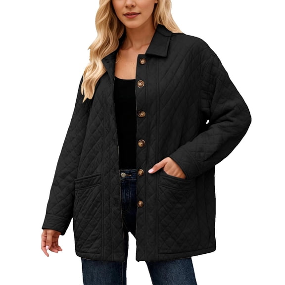 UJNDER Elegant Plus Size Long Overcoat for Warm Winter Trench Outerwear with Pockets Comfortable Casual Fashion Jacket Classic Design Versatile All Season Wear Long Coat Women Black M