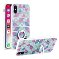 thumbnail image 2 of Iphone X Triangle Pattern Tpu Case With Rotating Ring Stand Holder, 2 of 4