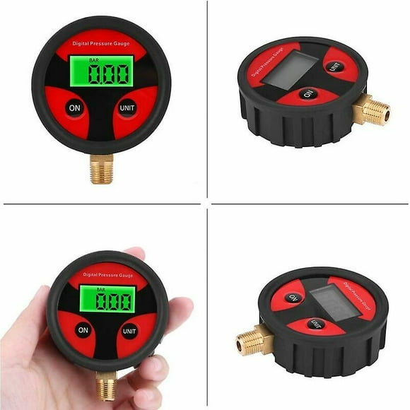 Digital Tire Pressure Gauge, LCD Digital Car Tire Pressure Gauge Digital LCD Tire Air Pressure Gauge for Car Truck Motorcycle 0-200PSI