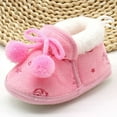 thumbnail image 4 of Lovebay Newborn Baby Girl Warm Winter Slippers Snow Boots Toddler Soft Sole Anti-Slip Infant Prewalker Nursling Crib Shoes Pink 0-6 Months, 4 of 10