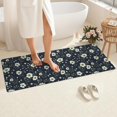 thumbnail image 4 of Pioneer Flower Floral Print Pattern Bathroom Rugs Mat, Non Slip Microfiber Bathroom Rug with Rubber Backing, Soft Mats for Bathroom Floor Tub Shower, 24"x60", 4 of 5