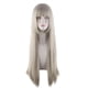 thumbnail image 1 of Peluca para cosplay, larga, lisa, color rubio platino, 80 cm, sintética, 1 of 2