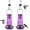 Purple, variant on Kingsyard 18.6 oz Red Glass Hummingbird Feeder, 5 Red Ports, Ant Moat Included