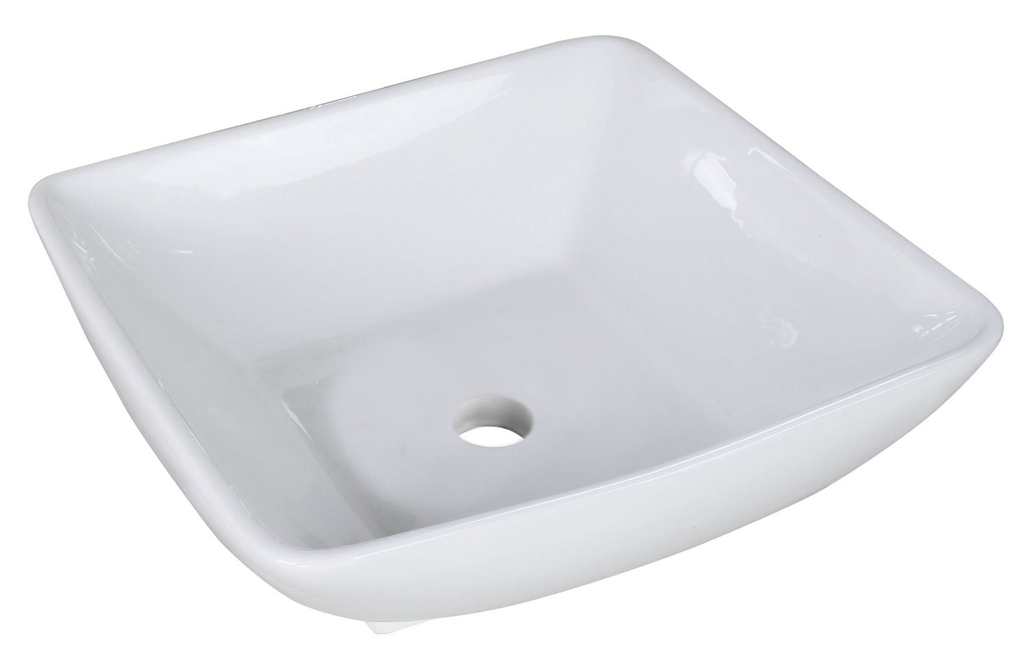 American Imaginations 16.5-in. W Vessel White AI-14030
