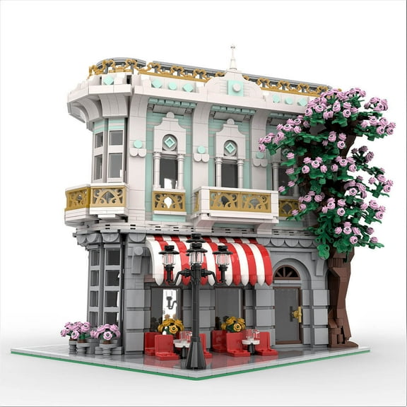 MOC-131134 Modular V Street Corner Store Building Block Set 3281pcs Bricks Model Gift Toys