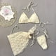thumbnail image 5 of Tankini de moda para mujer, traje de baño floral de tres piezas, bikini de color liso, trajes de baño de 3 piezas para mujer, trajes de baño tankini para mujer, trajes de baño para mujer, ropa de play, 5 of 9
