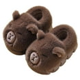 thumbnail image 4 of yocbz Slippers Kids Toddler Slippers Boys Girls Kids House Slipper Non-slip Warm Winter Soft Indoor Shoes Coffee,Size for US 1.5, 4 of 9