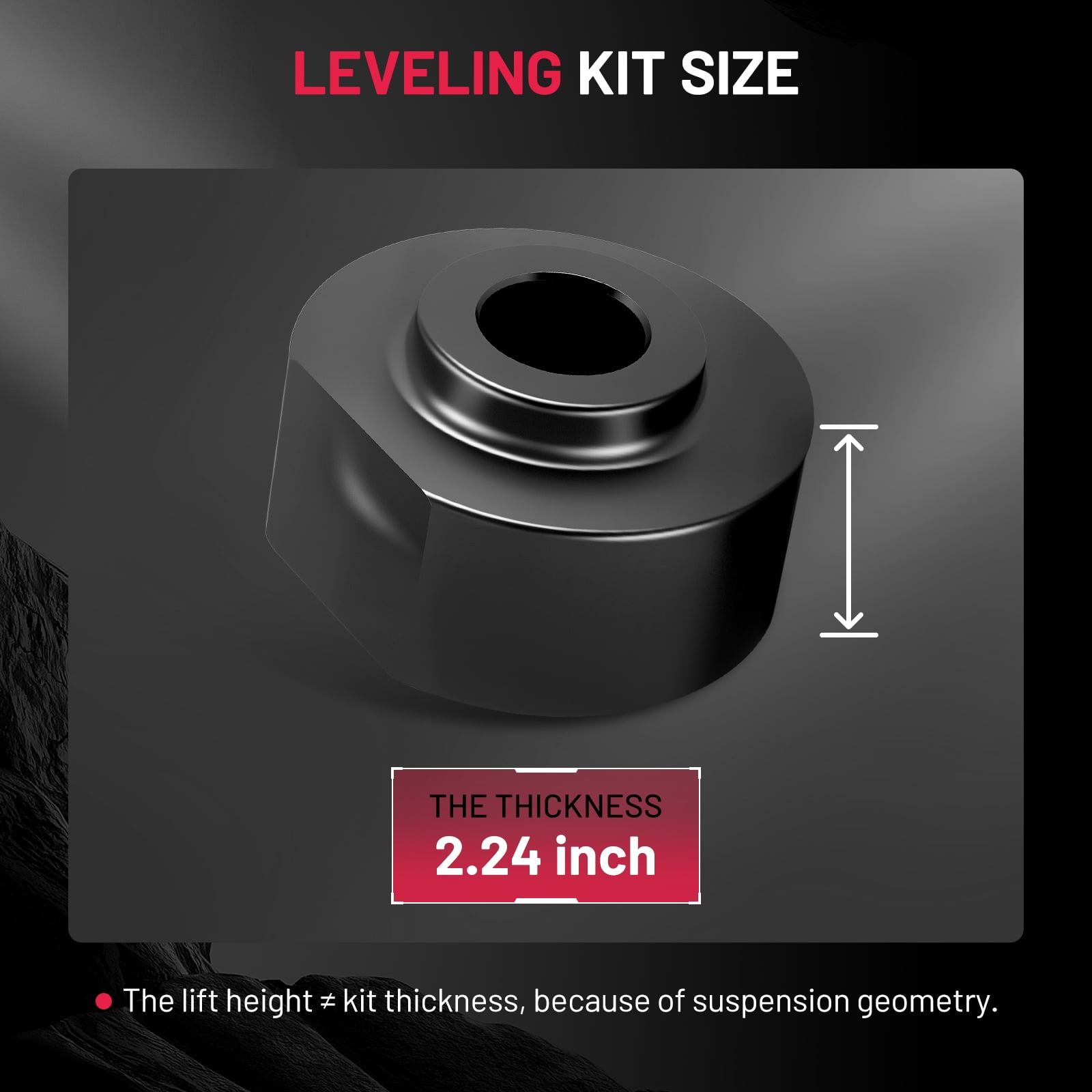 SPEEDWOW 2" Front Leveling Lift Kits, Fit for 1981-1996 Ford F150, 1983-1996 Ranger, 1991-1994 Explorer, Navajo, 2 inch Front Leveling Kit with 5/8" Stud (4WD only)