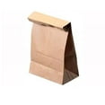 thumbnail image 4 of 60 Pc Lunch Bag Brown Paper Bags Sandwich Container Snack Food Grocery 10.5"L, 4 of 4