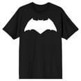 thumbnail image 7 of Justice League Movie White Batman Logo Men's Black T-shirt-Medium, 7 of 7