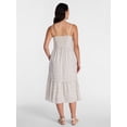 thumbnail image 3 of Time and Tru Women's Sleeveless Eyelet Cotton Midi Dress, Sizes XS-XXXL, 3 of 5