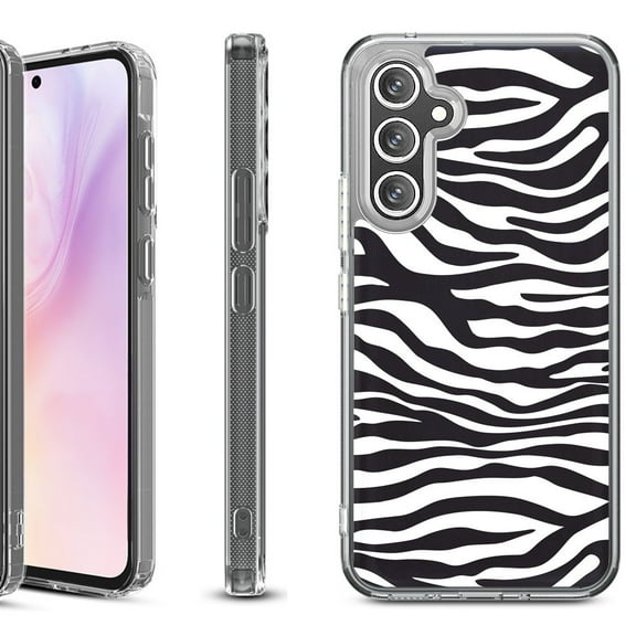 Shockproof Protective Phone Case for Samsung Galaxy A26 5G, by OneToughShield - Zebra B/W