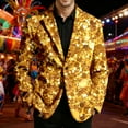 thumbnail image 2 of oqasdz Carnival Blazer for Men Corduroy Print Jacket Style for Events Comfort Loose Fit Sport Coat Party Evening Wedding Prom, 2 of 4