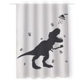 thumbnail image 1 of Cortina de Baño Impermeable Grande con Diseño de Dinosaurio T-Rex Blanca para Regadera, 1 of 7