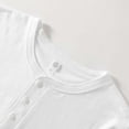 thumbnail image 5 of Men's 250g Pure Cotton Henley Neck Vintage Short Sleeve T-shirt, 5 of 8