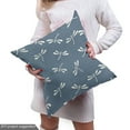 thumbnail image 4 of Ambesonne Dragonfly Fabric by the Yard Upholstery, Japanese Style Nature, 1 Yard, Slate Blue White, 4 of 4