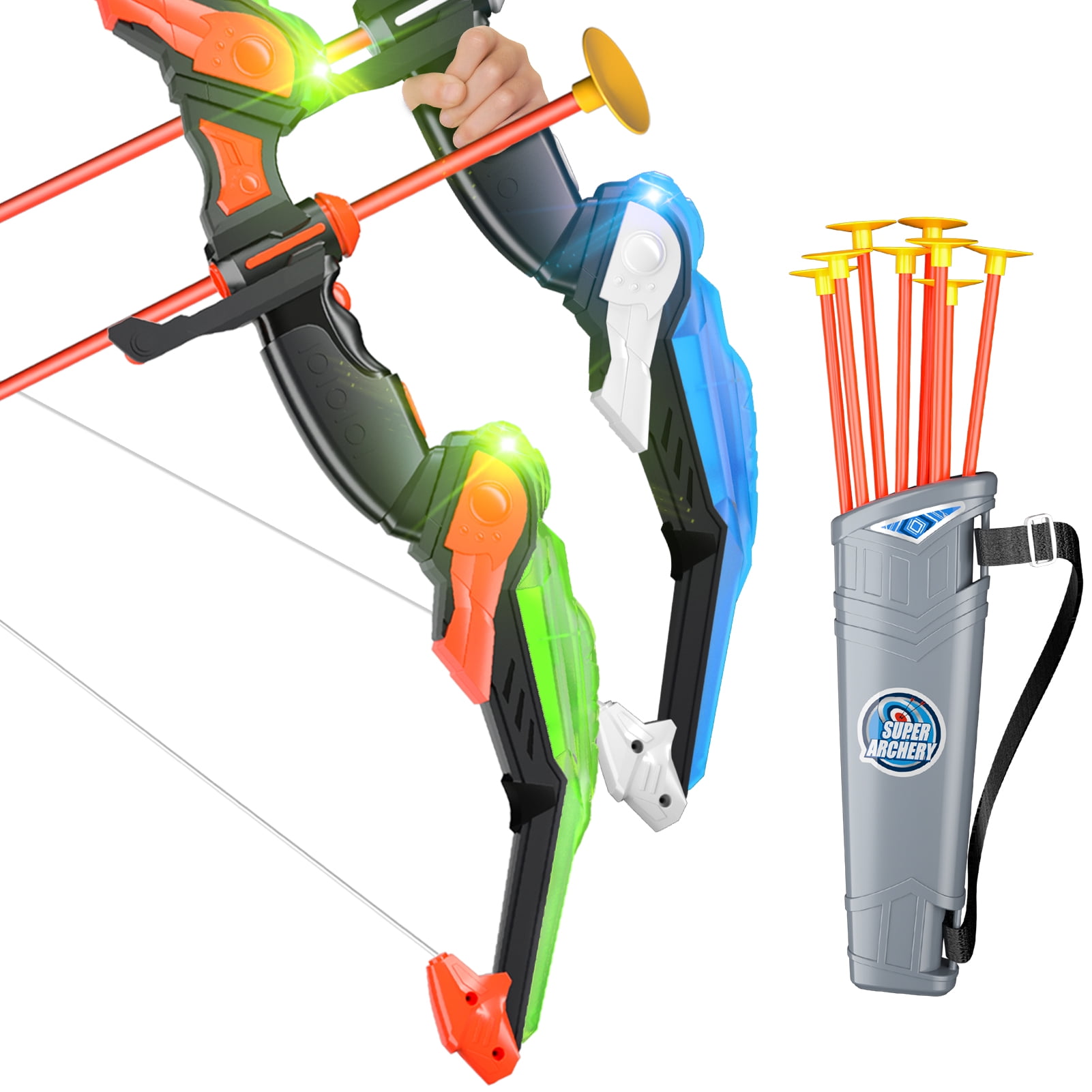 KukuFun Bow and Arrow for Kids 4-8-12, Kids Archery Set Toys for Kids Boys 6-8-12, Indoor Outdoor Toys for 3 4 5 6 7 8 9 10 11 12 Year Old Boys