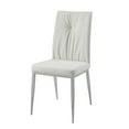 thumbnail image 2 of Acme Furniture Kamaile Side Chair (Set-2), Beige Synthetic Leather & Chrome Finish, 2 of 2
