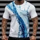 thumbnail image 2 of Camiseta de manga corta con cuello redondo para hombre, informal, deportiva, a la moda, para la playa Pompotops oipoqjl33711, 2 of 6