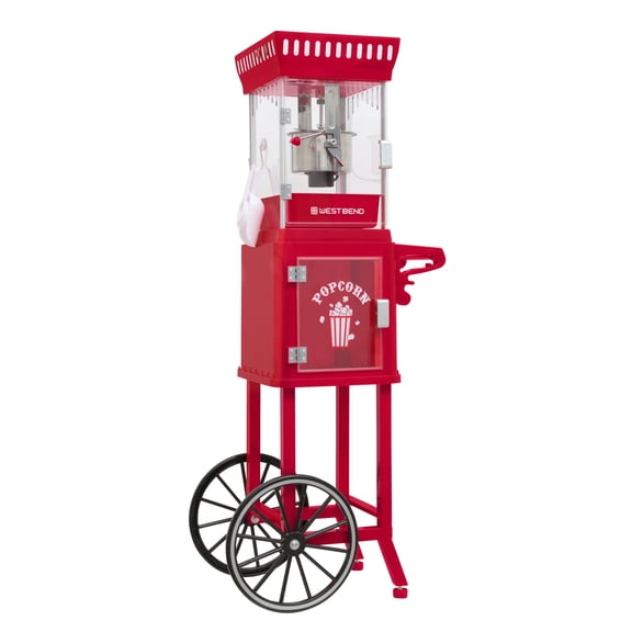 West Bend Popcorn Cart 2.5 oz Kettle, Red (PCWB25RD13)