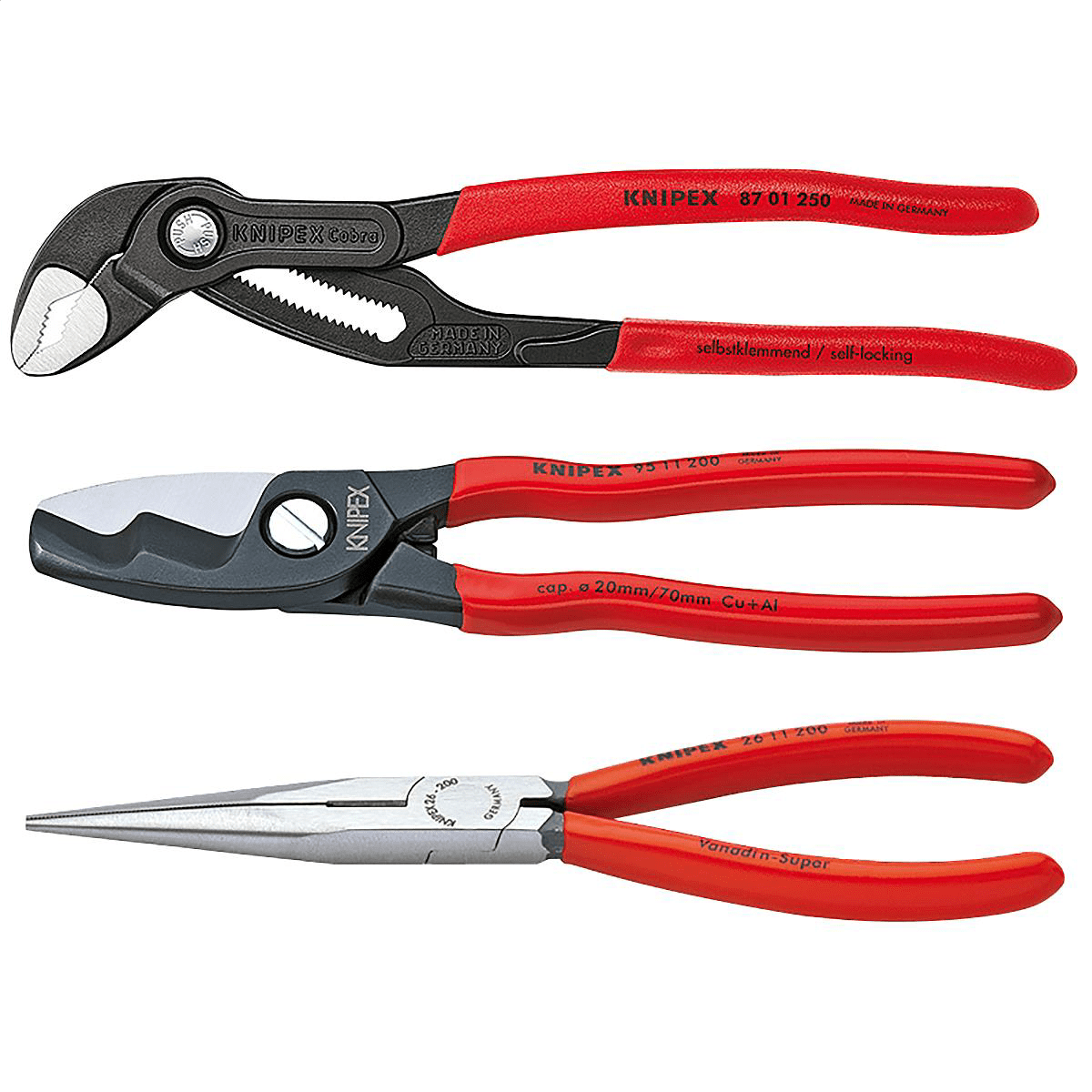 Knipex 9K008098US 3-Piece Automotive Pliers Set