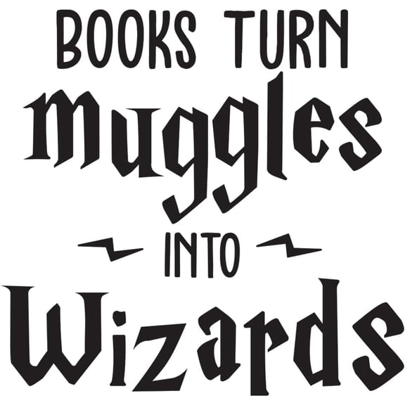 Wall Decals | Inspirational Wall Decor Stickers - Removable Peel and Stick Harry Potter vinyl stickers for Kids Room- Quotes Wall Decor - 22" x 22"