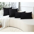 thumbnail image 3 of 2PCS Soft Throw Pillow Covers 18x18inch, Decorative Corduroy Pillow Covers for Sofa Couch Bed,Square Solid Striped Cushion Case, 3 of 8