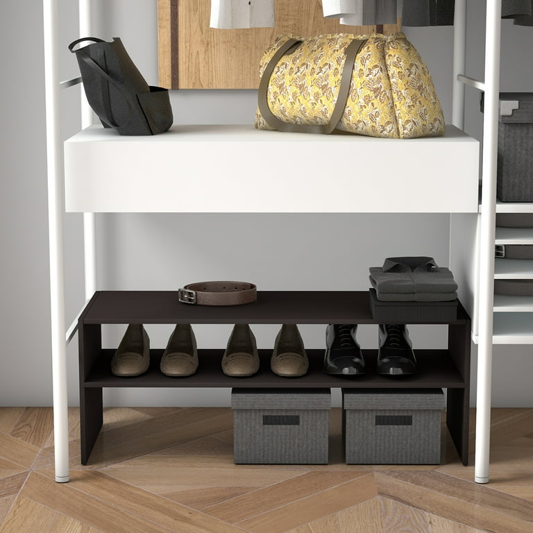 Costway 1 Pc 2-tier Storage Shelf Stackable Shoe Shelf Stand