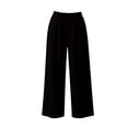 thumbnail image 4 of Women's Solid Color Loose Casual Long Pants With Pockets And Elastic Waist, 4 of 6