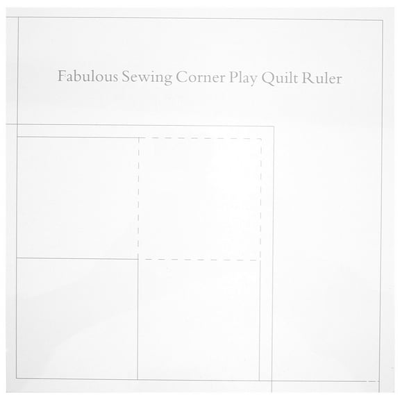 MLINS Acrylic Quilting Ruler for Sewing Crafts with Transparent Material and Durable Design 6.5 x 12.5 inches