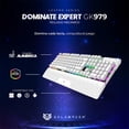 thumbnail image 2 of Teclado Gamer Mecanico BALAM RUSH DOMINATE EXPERT GK979 Swtch Rojo RGB Blanco BR-936798 blanco, 2 of 5