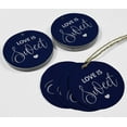 thumbnail image 4 of Inkdotpot 100 Pack Real Silver Foil Paper Tag Love Is Sweet Wedding Favor Hang Tag, 4 of 6