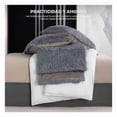thumbnail image 2 of Funda Duvet Invernal Afelpada Doble Vista con Fundas de Almohada Esquimal (Gris-Gris, king Size), 2 of 5