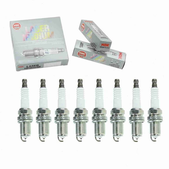 8 pc NGK Laser Iridium Spark Plugs compatible with Toyota Tundra 4.7L V8 2005-2009