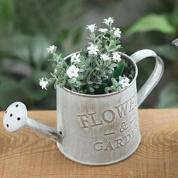 Vintage Metal Watering Can Distressed Watering Can with Long Spout Small Watering Pot for Indoor Outdoor Gardening