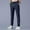 02-Dark Blue, variant on Men's Summer Breathable Casual Pants, Elastic Waist Drawstring Straight Leg Trousers, Lightweight Long Pants with Pockets for Daily Outdoor Wear 03-Dark Gray XXL