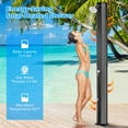 thumbnail image 5 of Costway 15.9 Gallon Solar Heated Outdoor Shower with Shower Head and Foot Shower Tap, 5 of 10