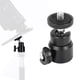 thumbnail image 5 of Mini cabezal esférico con rotación de 360° y soporte de montaje con tornillo de 1/4" para videocámara DSLR (negro), 5 of 14