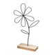 thumbnail image 2 of Escultura de flor de hierro Decoración minimalista de primavera Estatua de flor decorativa para 6 pétalos, 2 of 9