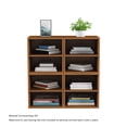 thumbnail image 3 of Lavish Home Modern Stackable Modular Cube End Table with Shelves (Brown), 3 of 6